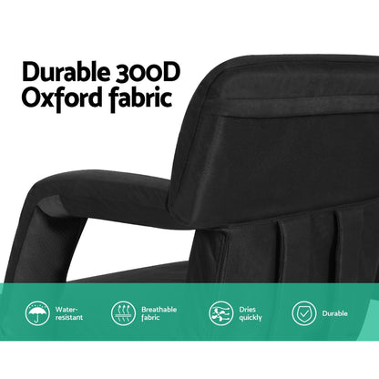 Artiss Heated Floor Lounger - Adjustable Recliner Sofa Bed