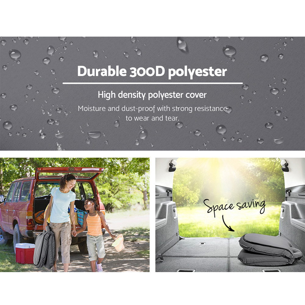 Artiss Foldable Sofa Chair Camping Lounge Grey