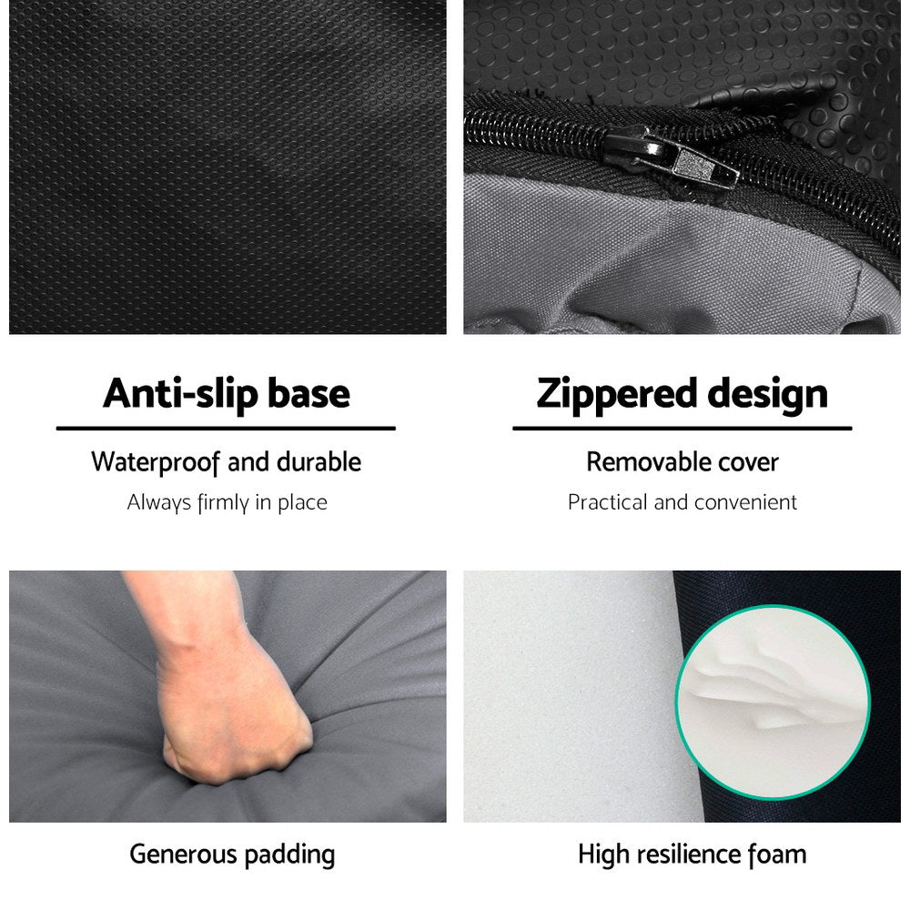 Artiss Foldable Sofa Chair Camping Lounge Grey