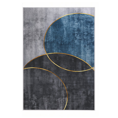 Artiss Washable Rug 160X230cm Large Geometric Design Ultra-Thin Low-Profile - SuperSaverAU - view 1