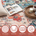 Artiss Washable Area Rug 160X230cm Geometric Design Soft Polyester Carpet - SuperSaverAU - view 2