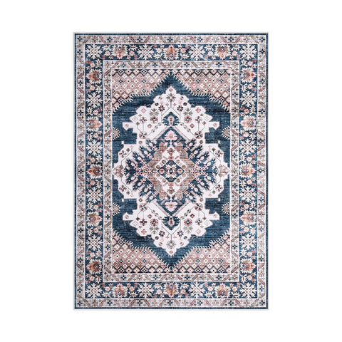 Artiss Washable Persian Floor Rug – Teal & Blush 160 x 230cm