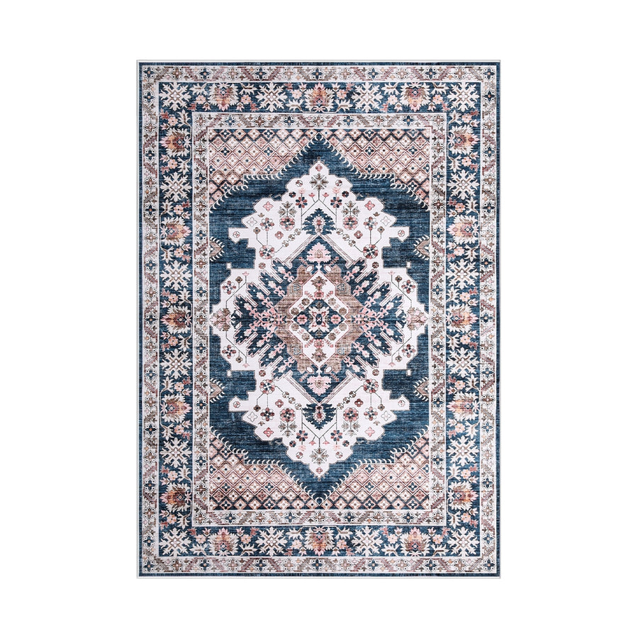 Artiss Washable Persian Floor Rug – Teal & Blush 160 x 230cm
