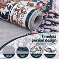 Artiss Washable Persian Floor Rug – Teal & Blush 160 x 230cm