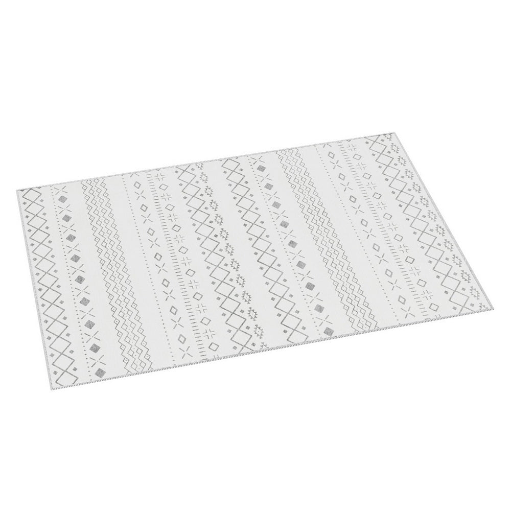 Artiss Una Floor Rug 120x160cm Crystal Velvet Bohemian Style Washable Non-Slip - SuperSaverAU - view 6