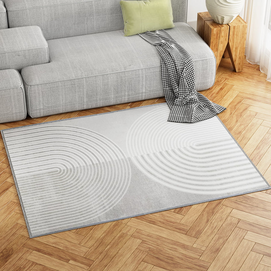 Artiss Cyril Floor Rug 120x160cm Faux Rabbit Fur Washable Non-Slip - SuperSaverAU - view 1