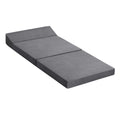 Giselle Bedding Foldable Mattress Trifold Sofa Bed with Pillow - Grey - SuperSaverAU - view 1