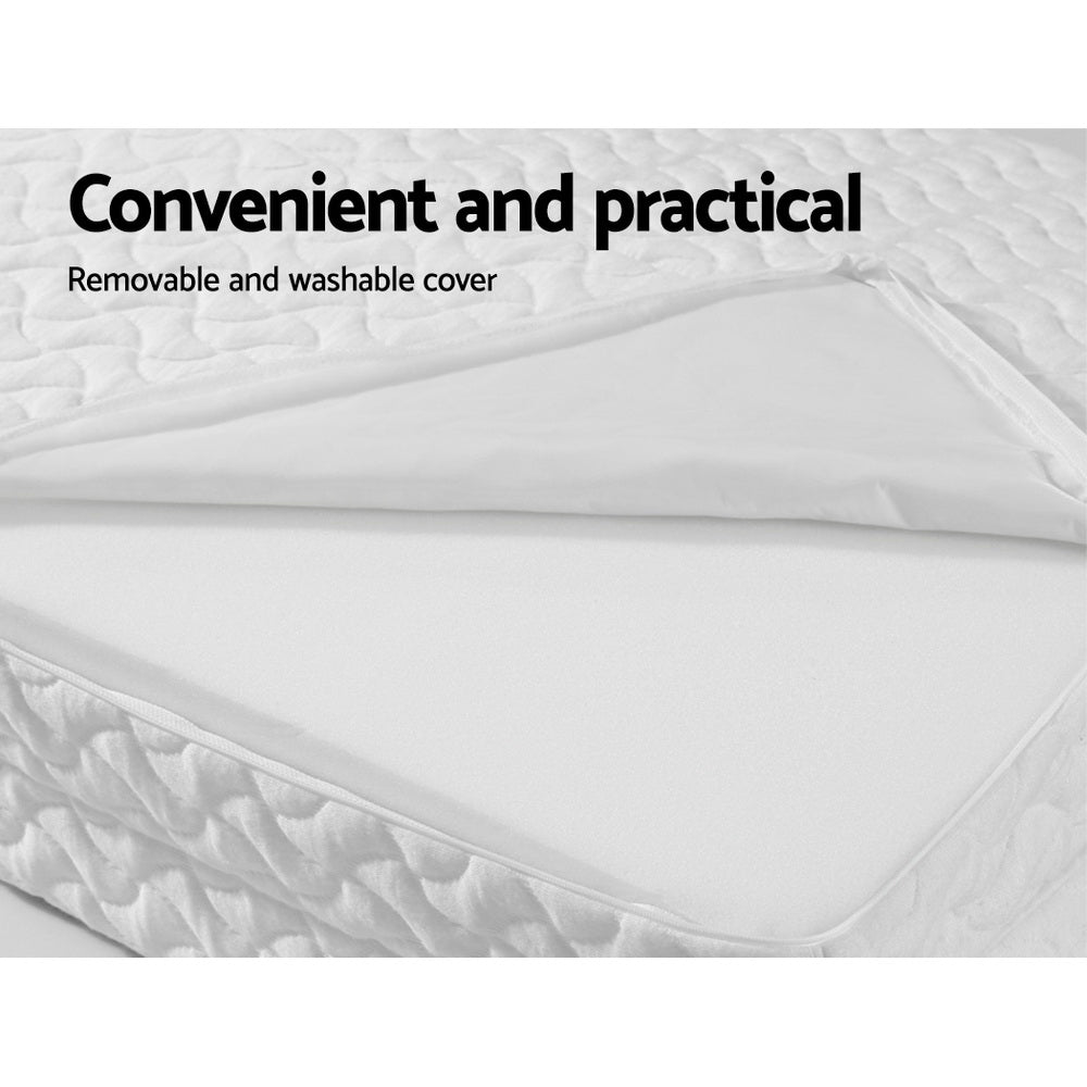 Giselle Bedding Foldable Foam Mattress - Portable Baby Cot Bed, White - SuperSaverAU - view 6
