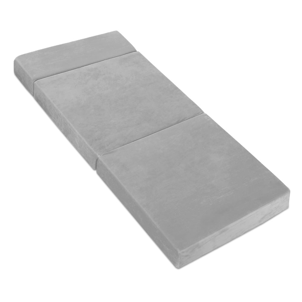 Giselle Bedding Foldable Mattress Folding Foam Bed Mat Light Grey - SuperSaverAU - view 8