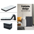 Giselle Bedding Foldable Mattress Folding Foam Sofa Bed Mat Bamboo - SuperSaverAU - view 6