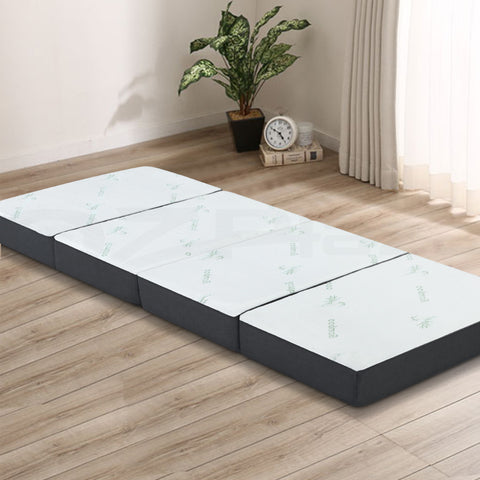 Giselle Bedding Foldable Mattress Folding Foam Sofa Bed Mat Bamboo - SuperSaverAU - view 1