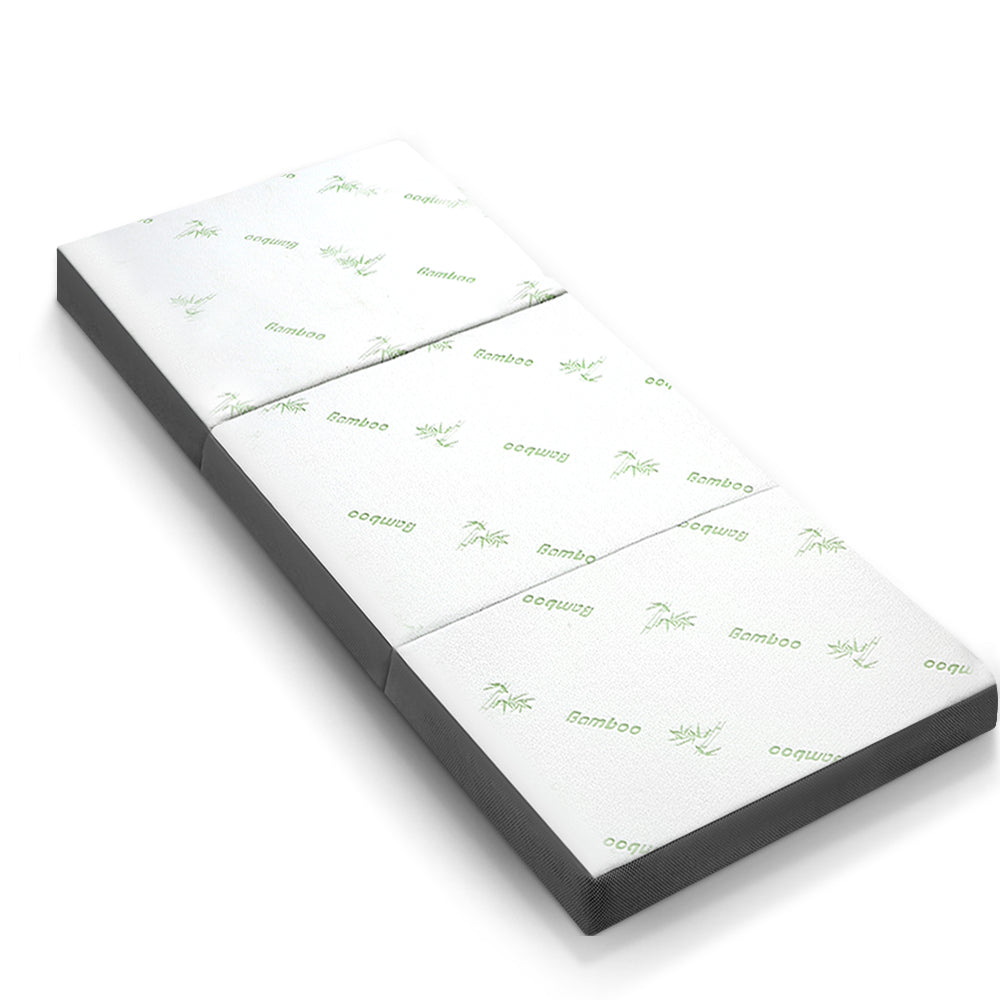 Giselle Bedding Foldable Mattress Folding Foam Single Bamboo - SuperSaverAU - view 8