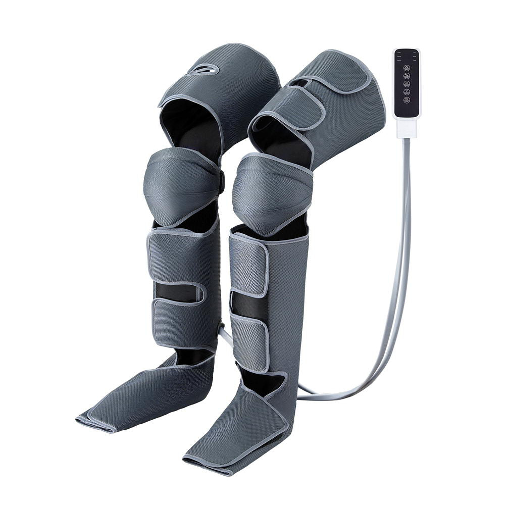 Livemor Grey Air Compression Leg and Foot Massager with Heat and 3 Modes