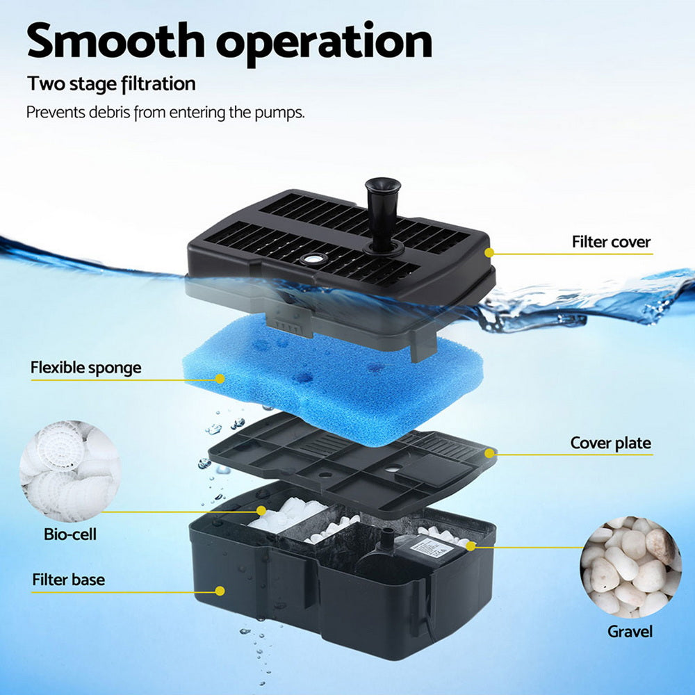Gardeon Solar Water Pump Fountain 1190L/H 6FT with Adjustable Nozzles - SuperSaverAU - view 6