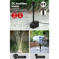 Gardeon Solar Powered Fountain Kit 2 Panels 7.2FT, Energy-Efficient, Easy Set-Up - SuperSaverAU - view 6