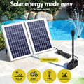 Gardeon Solar Pond Pump Kit with 2 Panels, 1600L/H - SuperSaverAU - view 4