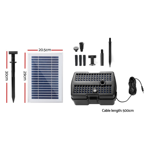 Gardeon Solar Fountain Pump with Filter 4.6FT, 500L/H, IP68 Waterproof - SuperSaverAU - view 2