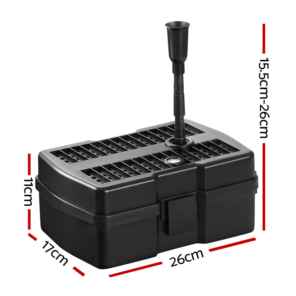 Gardeon Solar Fountain Pump 800L/H with Submersible Filter & 5m Cable - SuperSaverAU - view 2