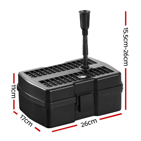 Gardeon Solar Fountain Pump 800L/H with Submersible Filter & 5m Cable - SuperSaverAU - view 2