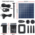Gardeon Solar Outdoor Fountain Pump 610L/H with LED Lights & Battery Kit 9.8FT - SuperSaverAU - view 2