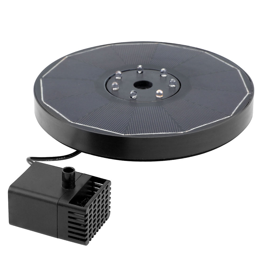 Gardeon Solar Outdoor Fountain Pump 200L/H with LED Light & 6 Nozzles - SuperSaverAU - view 4