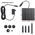 Gardeon Solar Outdoor Fountain Pump 2.6FT, 160L/H, Adjustable Height, 4 Nozzles - SuperSaverAU - view 1