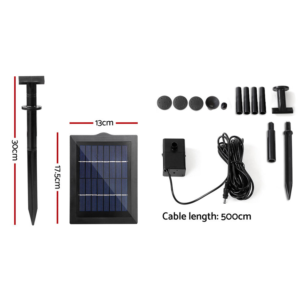 Gardeon Solar Powered Fountain Kit 4FT - Energy Efficient, Easy Set-Up