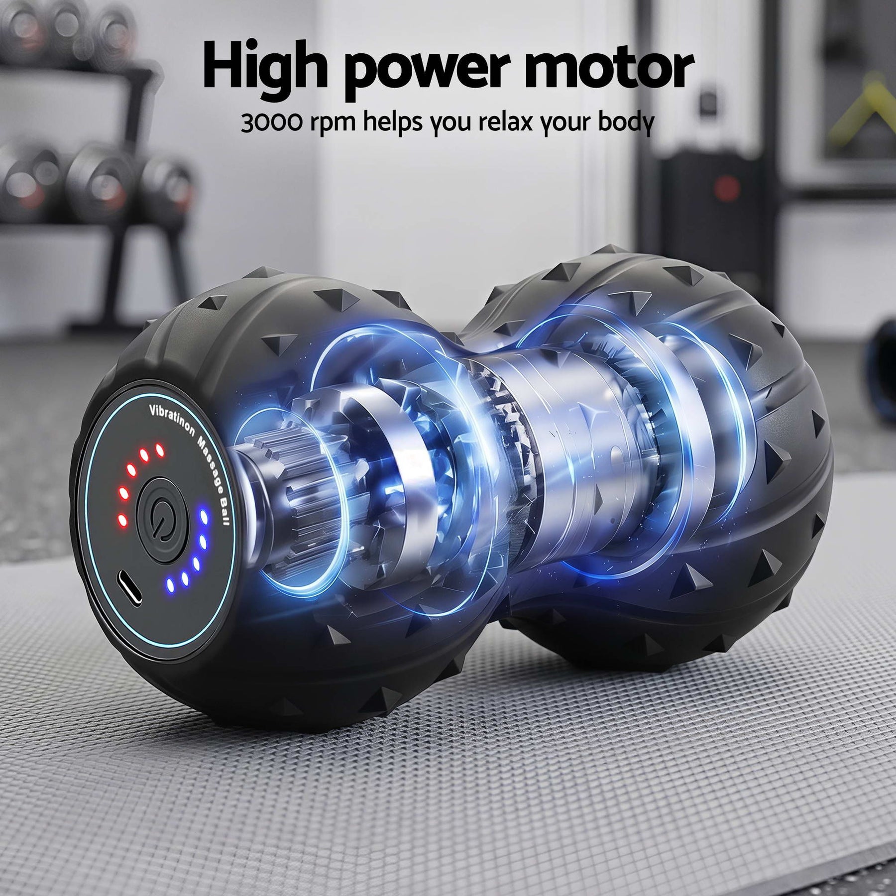 Everfit Electric Vibrating Peanut Massage Ball with 5 Levels