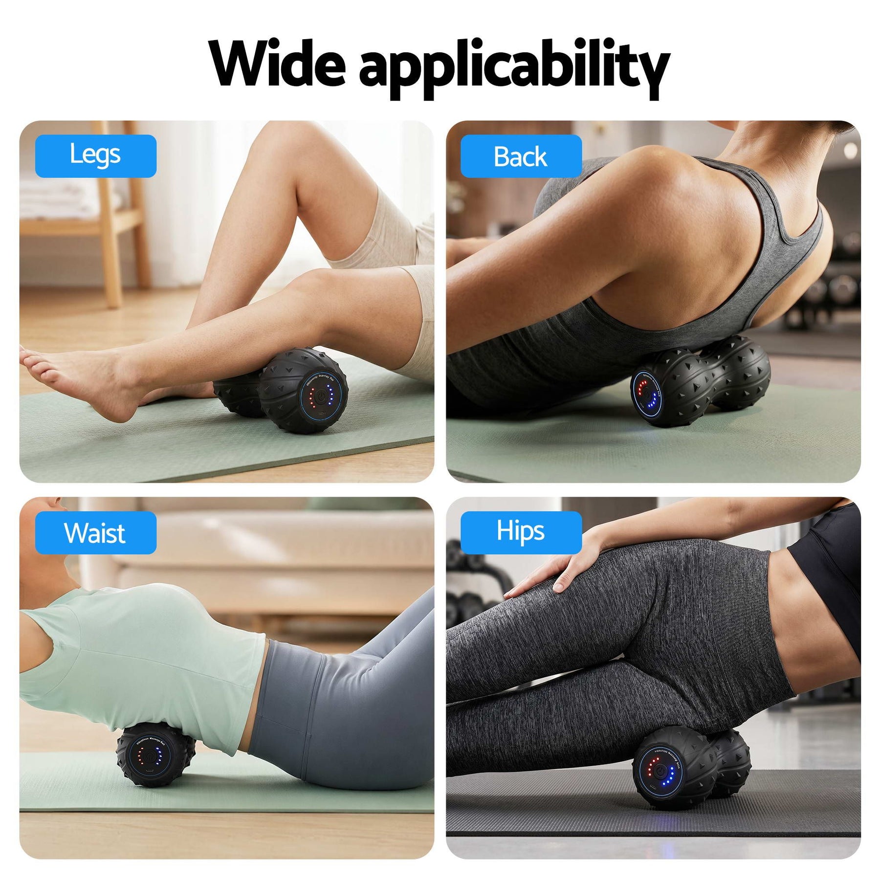 Everfit Electric Vibrating Peanut Massage Ball with 5 Levels