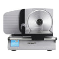 Devanti Meat Slicer Bread Vegetable, 200W Power 0-15mm Adjustable Easy Clean Stable Stainless Steel Blade Food Slicer for Kitchen Commercial, Silver - SuperSaverAU - view 3
