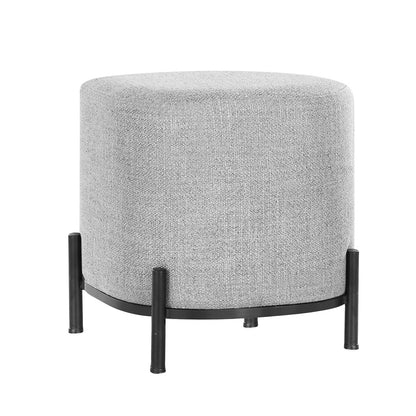 Artiss Square Ottoman Foot Stool in Grey Linen