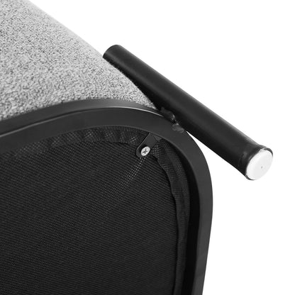 Artiss Square Ottoman Foot Stool in Grey Linen