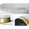 Artiss Velvet Ottoman Storage Footstool - Grey, Elegant & Practical - SuperSaverAU - view 5