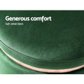Artiss Round Velvet Foot Stool - Green - SuperSaverAU - view 6