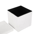 Artiss Janeska Ottoman Storage Foot Stool in White Teddy - SuperSaverAU - view 3