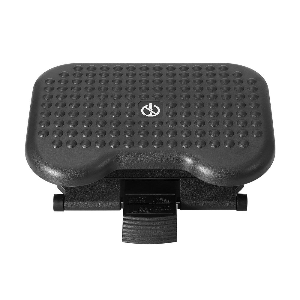 Artiss Adjustable Foot Rest Stool for Office Comfort Black - SuperSaverAU - view 3