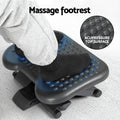 Artiss Adjustable Foot Rest Stool for Office Comfort Black - SuperSaverAU - view 4
