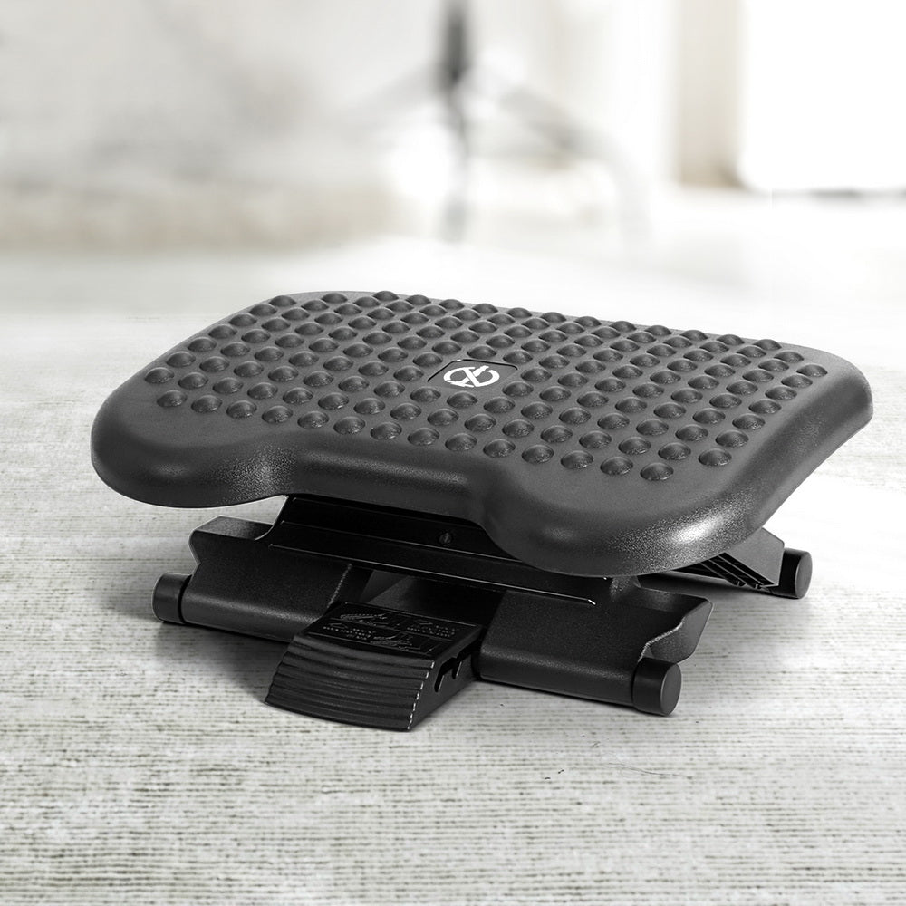 Artiss Adjustable Foot Rest Stool for Office Comfort Black - SuperSaverAU - view 7