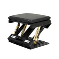 Artiss Black Under Desk Foot Rest Stool Adjustable Massage Footrest Pad