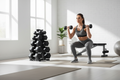 Fortis 2.5-12.5kg Hex Dumbbell Set with Rack (5 Pairs)