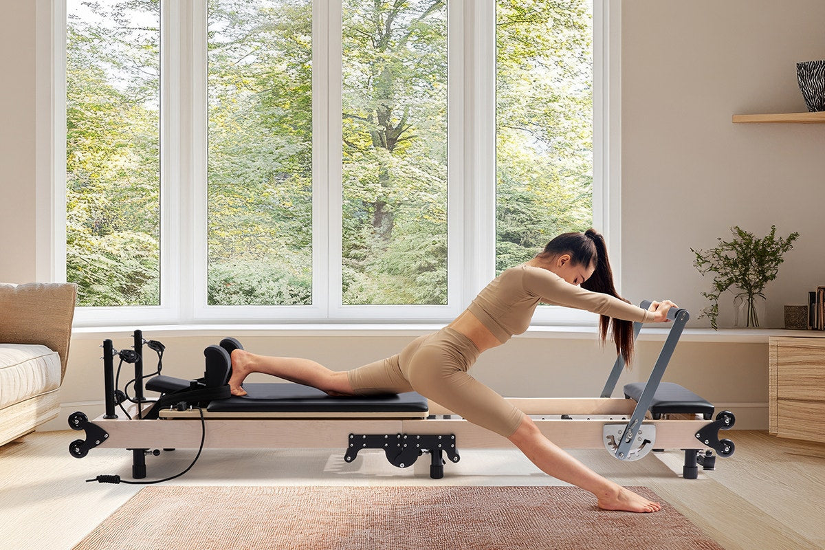 Fortis Premium Foldable Wooden Reformer Pilates Machine