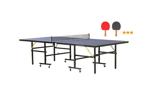 Fortis Full Sized Foldable Indoor Table Tennis Table with Accessories