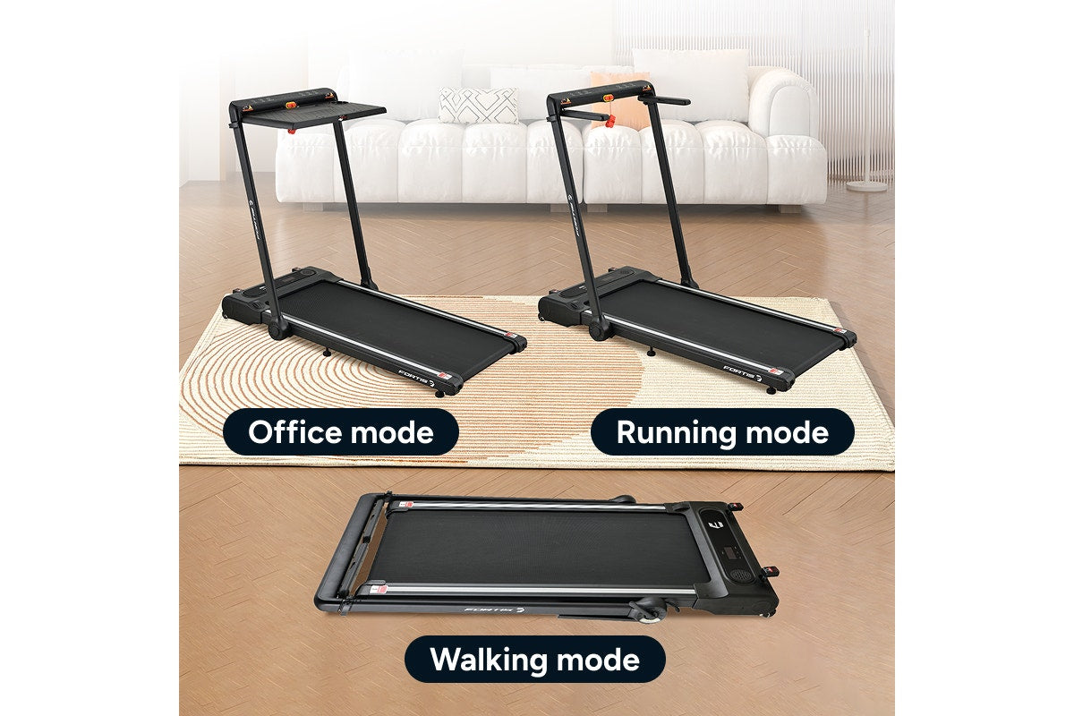 Fortis 420mm Foldable Walking and Jogging Manual Incline Treadmill - SuperSaverAU - view 4