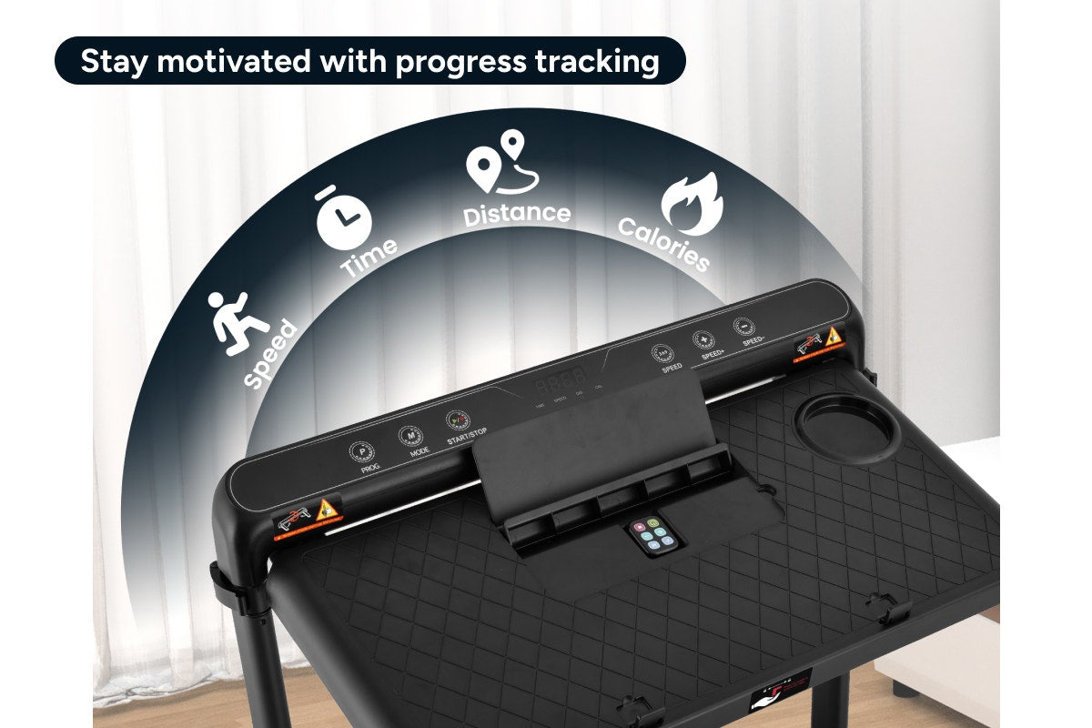 Fortis 420mm Foldable Walking and Jogging Manual Incline Treadmill - SuperSaverAU - view 7