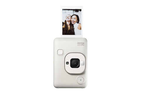 Fujifilm Instax Mini LiPlay 2-in-1 Hybrid Instant Camera and Smartphone Printer 2024 (Misty White)