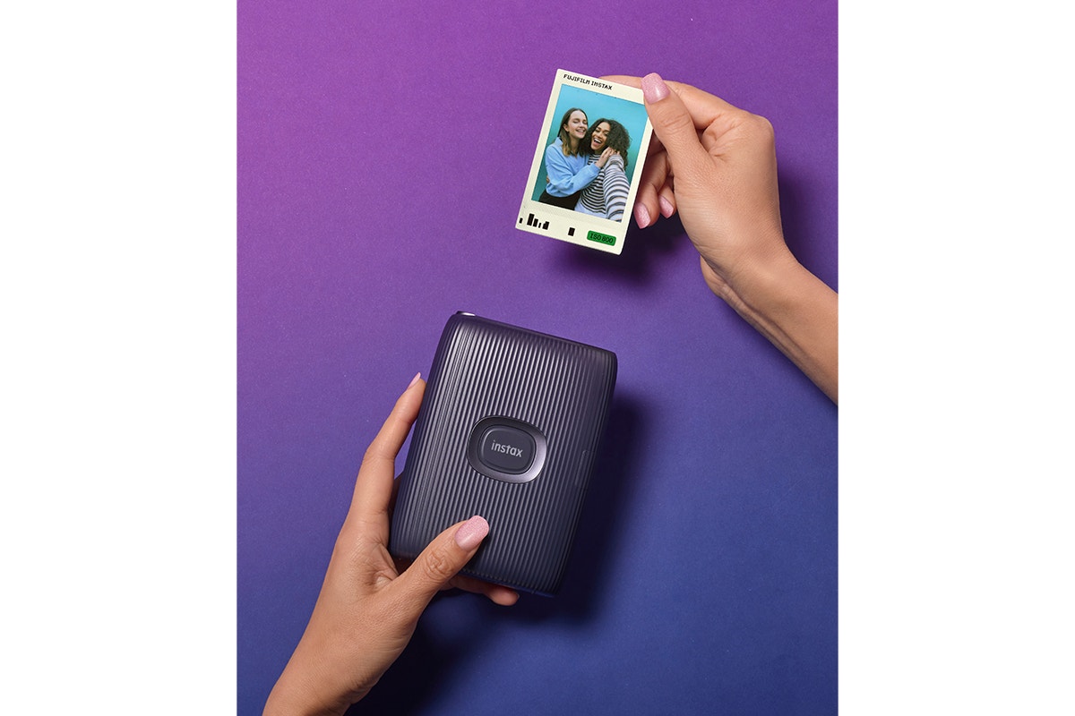 Fujifilm Instax Mini Link 2 Smartphone Printer Bundle (Space Blue)