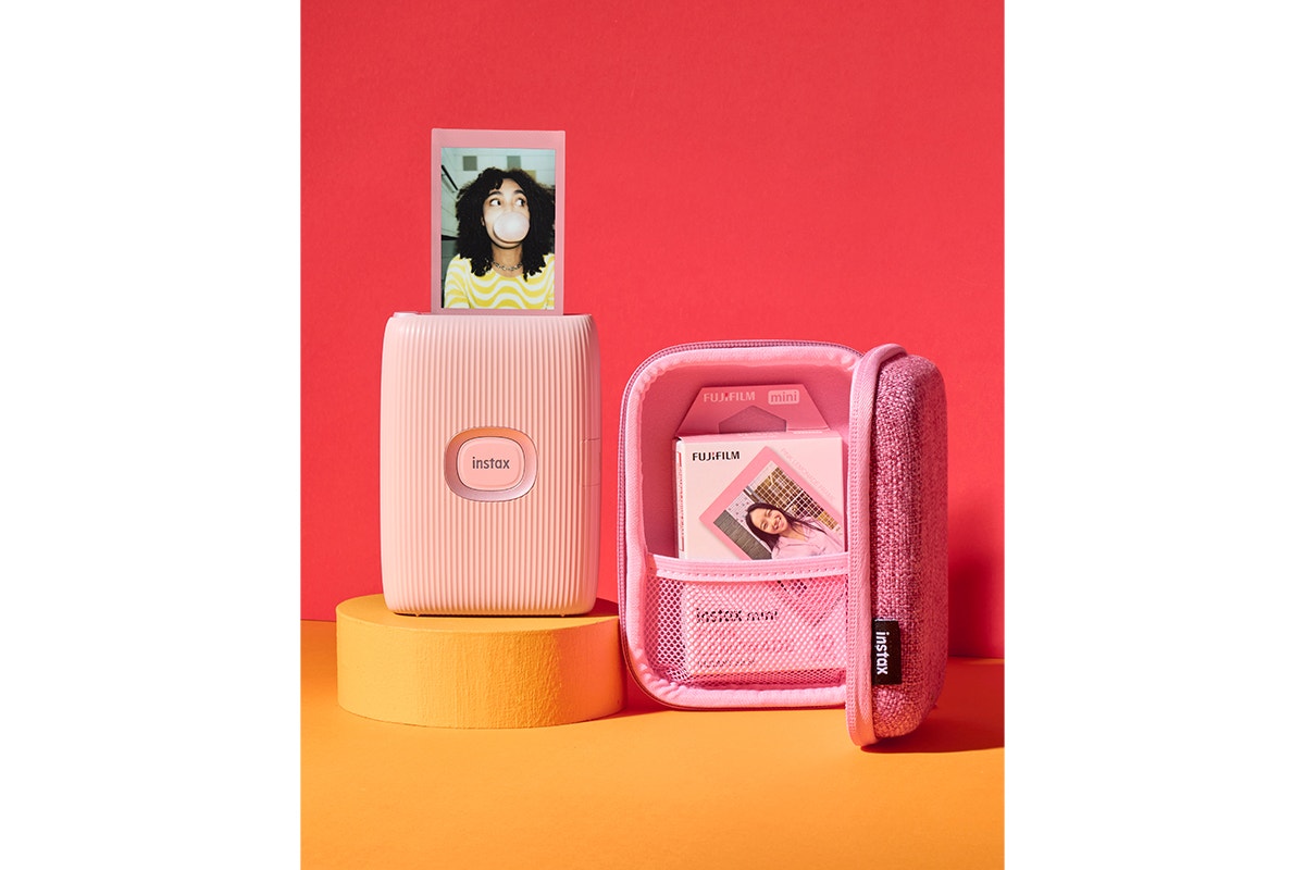 Fujifilm Instax Mini Link 2 Smartphone Printer Bundle (Soft Pink)