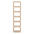Artiss 7 Tier Bamboo Foldable Shoe Rack Entryway Organiser Pine Finish