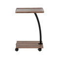 Artiss C-Shaped Coffee Table - Walnut Finish - SuperSaverAU - view 3