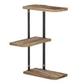 Artiss Floating Wall Shelf 3-Tier, 26cm x 13cm x 43.7cm, Paulownia Wood, Easy Assemble - SuperSaverAU - view 1